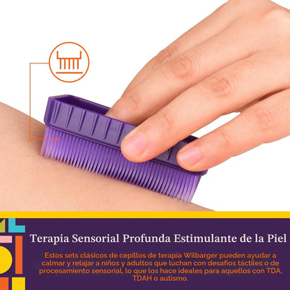 Cepillos de Terapia Sensorial para Estimulación, Paquete de 6 - Special Supplies