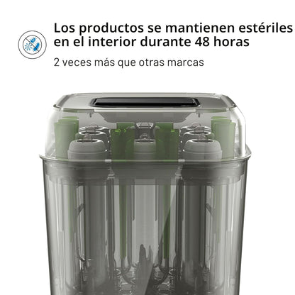 Baby Brezza SuperQuick – Esterilizador y secadora de biberones en 10 minutos