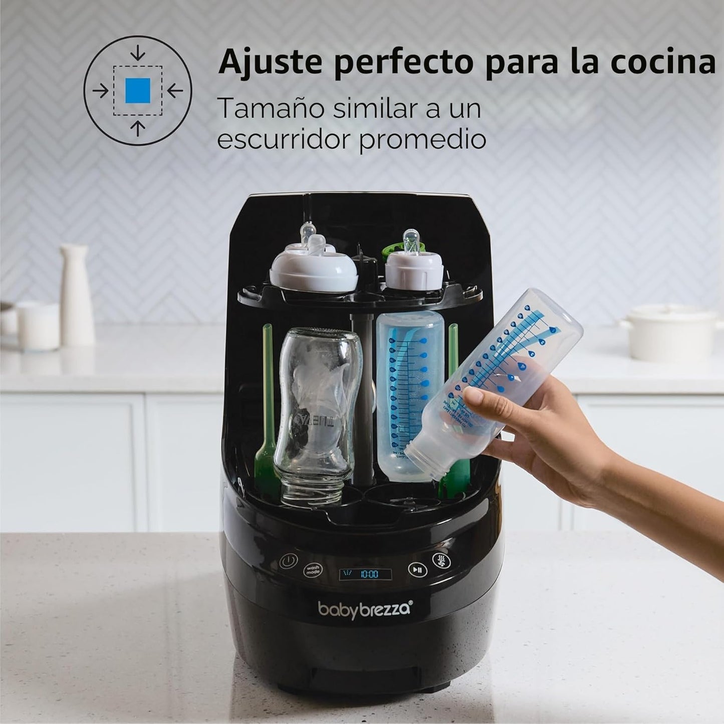 Baby Brezza Bottle Washer Pro – Lavadora, Esterilizador y Secadora de Biberones Todo en Uno
