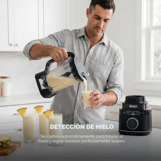Licuadora y Procesador de Alimentos 3 en 1 - Ninja BlendSense Pro 1800W | Batidos, Masas y Salsas