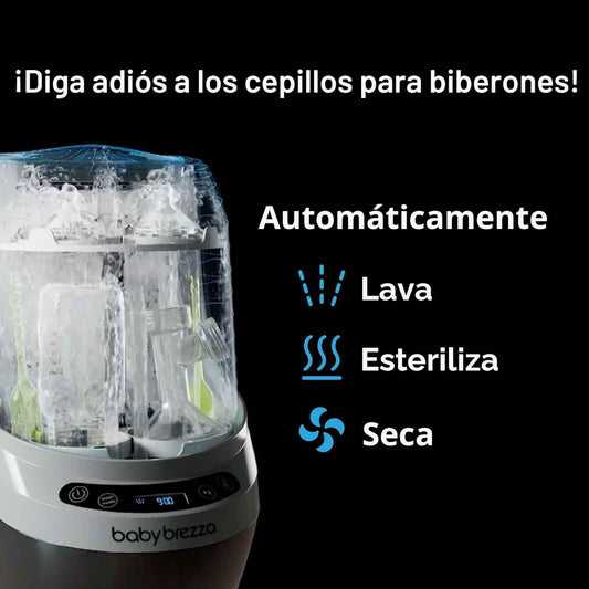 Baby Brezza Bottle Washer Pro – Lavadora, Esterilizador y Secadora de Biberones Todo en Uno