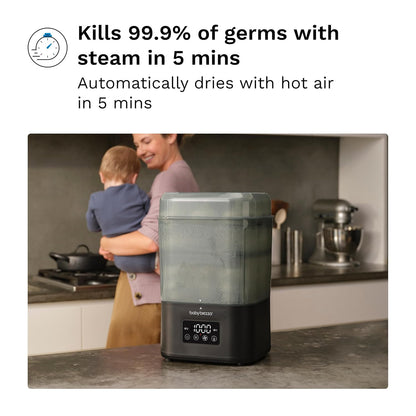 Baby Brezza SuperQuick – Esterilizador y secadora de biberones en 10 minutos