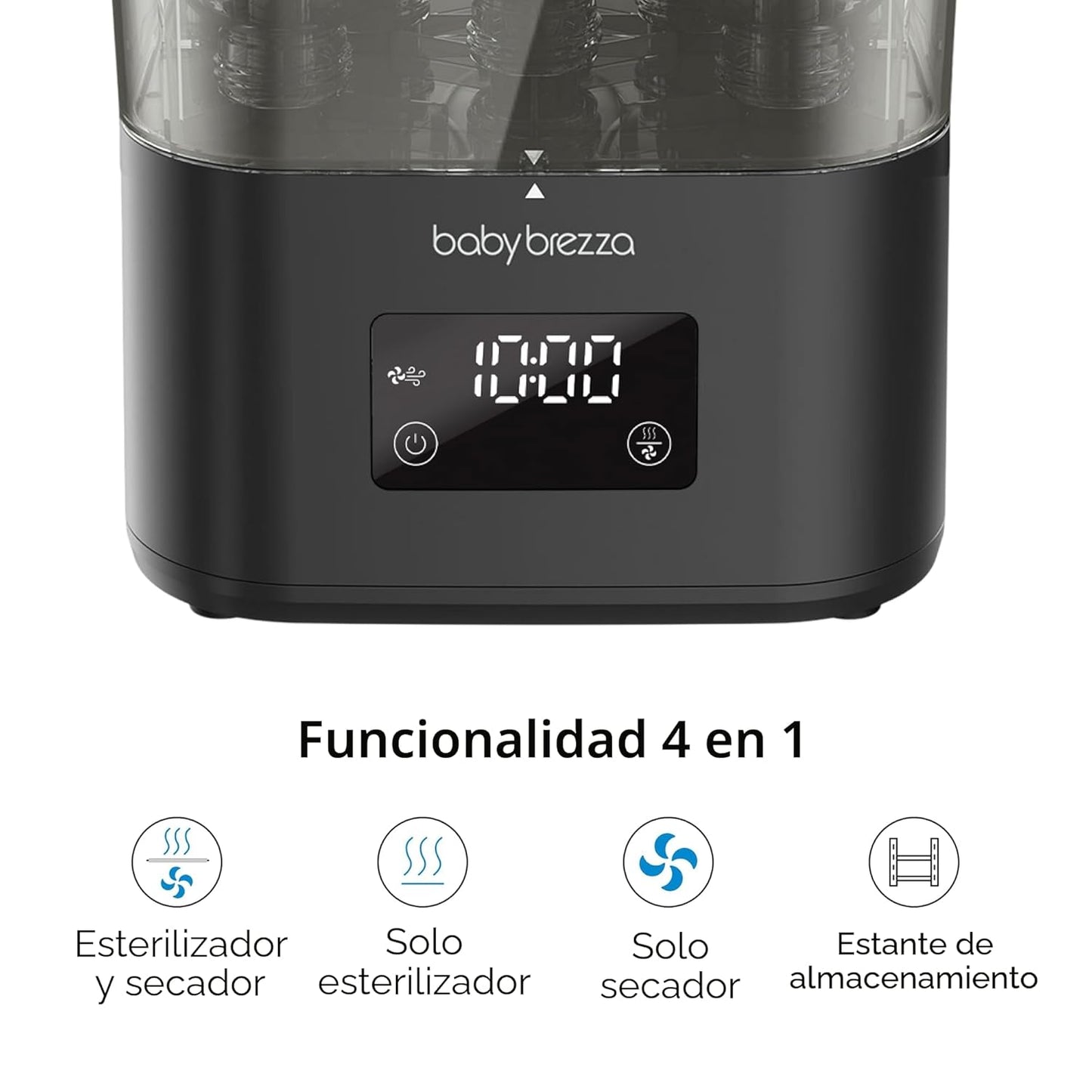 Baby Brezza SuperQuick – Esterilizador y secadora de biberones en 10 minutos