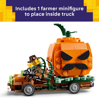 LEGO Camioneta Jack-O'-Lantern | Set de Halloween de 177 Piezas para Niños +8 años