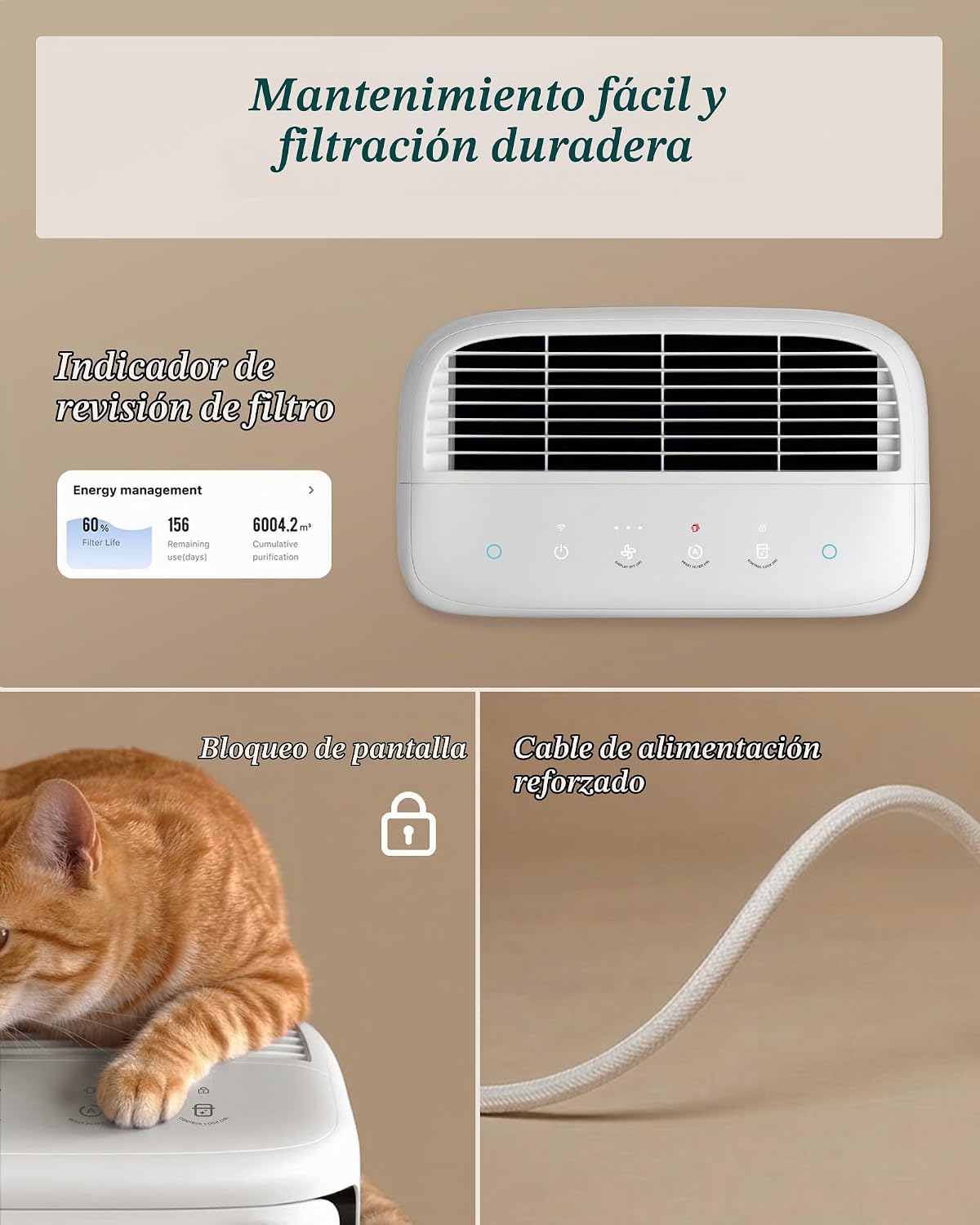 Purificador de Aire para Mascotas - Levoit Vital Pet Pro | Captura Pelo, Caspa y Ayuda a Reducir Olores