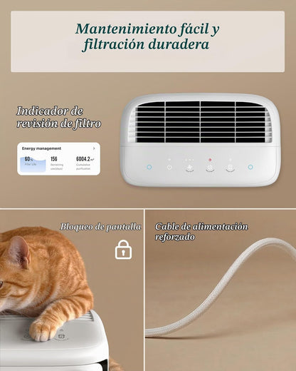 Purificador de Aire para Mascotas - Levoit Vital Pet Pro | Captura Pelo, Caspa y Ayuda a Reducir Olores