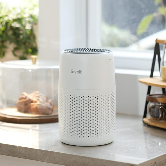LEVOIT Core Mini - Purificador de Aire 3 en 1 Compacto para Espacios Pequeños