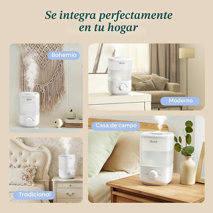 Humidificador Ultrasónico | Llenado Superior, 2.5 L y Funcionamiento Silencioso - Levoit Classic 160