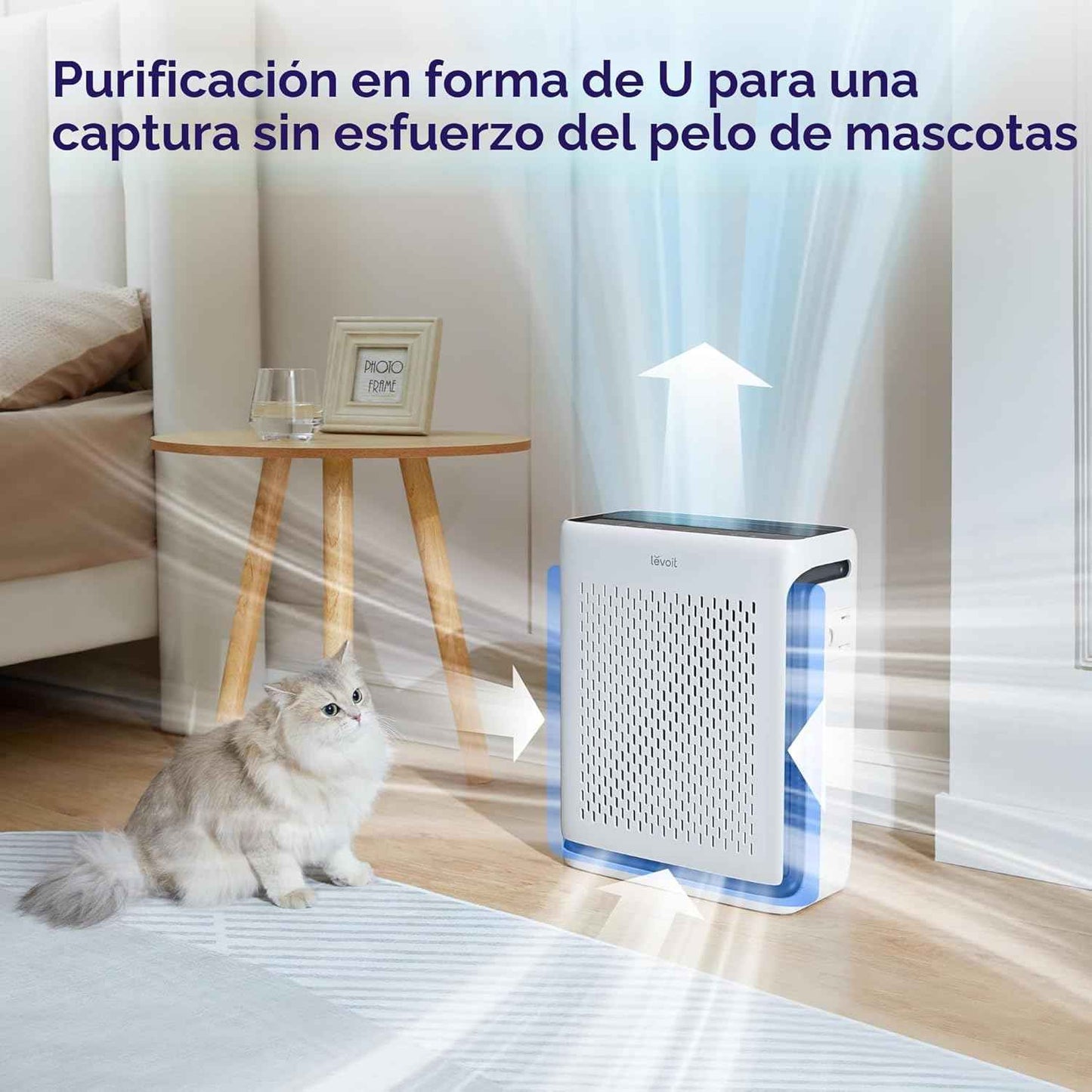 LEVOIT Vital 100S-P – Purificador de aire inteligente para habitaciones grandes hasta 1073 ft², WiFi, filtro grado HEPA
