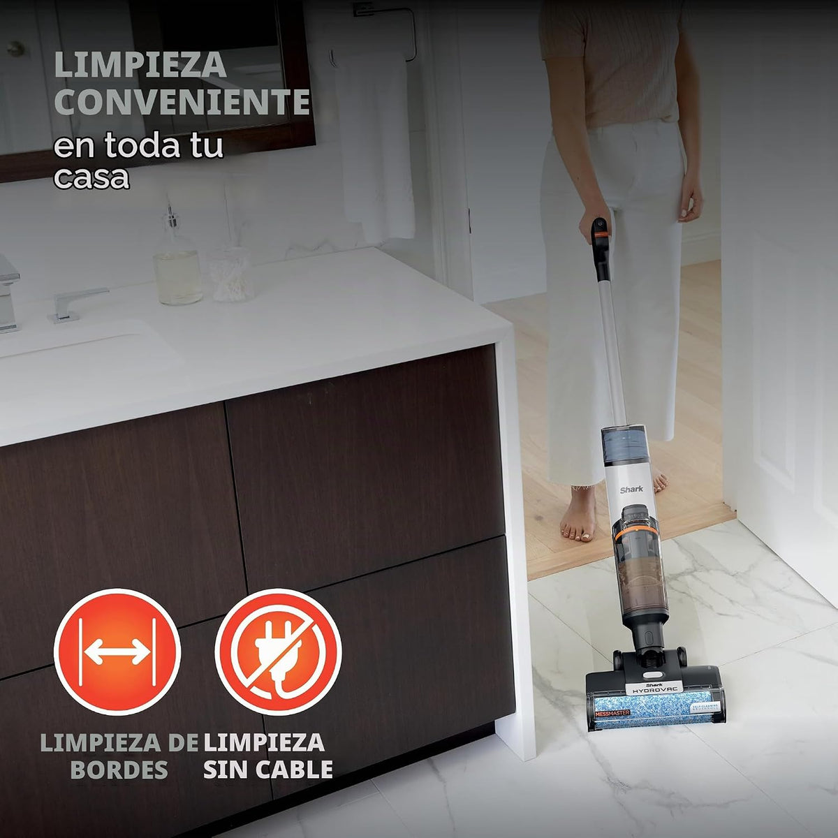 Aspiradora en Seco y Húmedo Inalámbrica 3 en 1 - Shark HydroVac MessMaster –