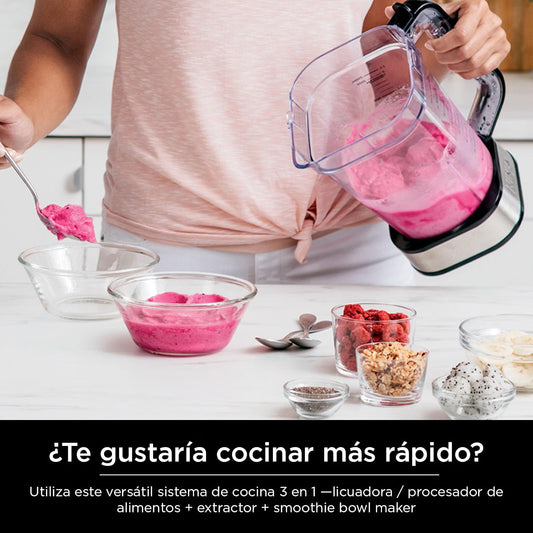Licuadora Ninja6 en 1 con SmartTORQUE 1400W | Batidos, Bowls y Masa