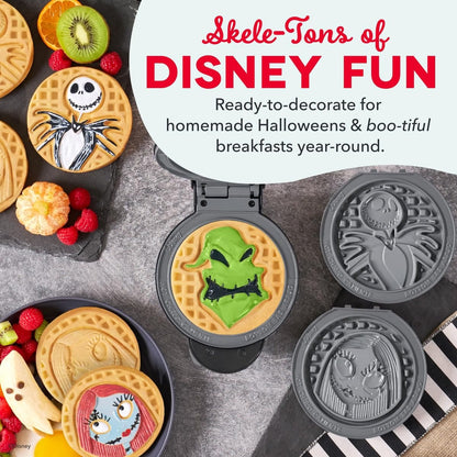Mini Waflera con Figuras de Jack, Sally y Oogie Boogie | Mini Wafles - Dash Nightmare Before Christmas MultiMaker