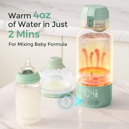 Kit Momcozy | Calentador de Leche Portátil + Kit de Cepillos para Biberones