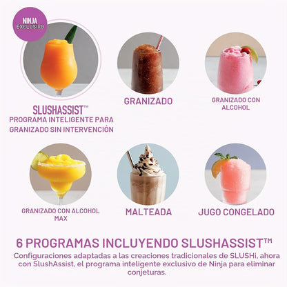 Máquina de Bebidas Congeladas 150 oz - Ninja SLUSHi XL | 6 Programas y SlushAssist