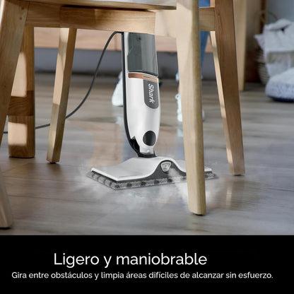 Shark SteamSpot Mopa a Vapor con Ráfaga de Vapor para Pisos Duros