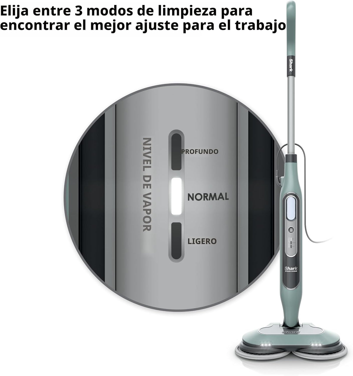 Shark Trapeador de Vapor y Fregado Todo en Uno