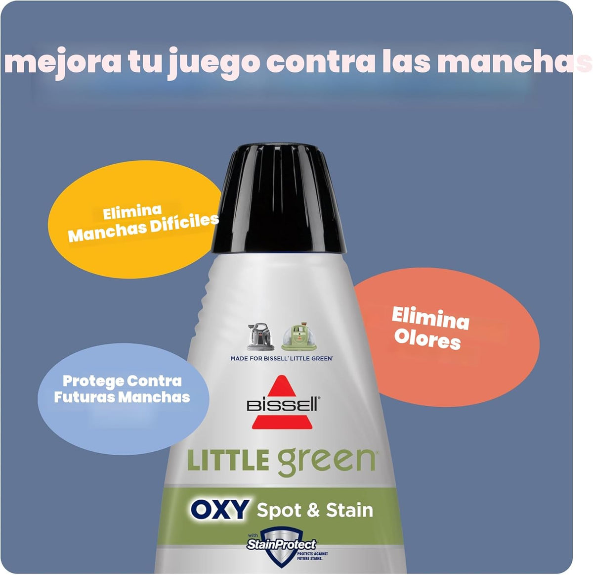 Limpiador Portátil de Alfombras, Tapicería y Manchas de Mascotas - BISSELL Little Green Mini