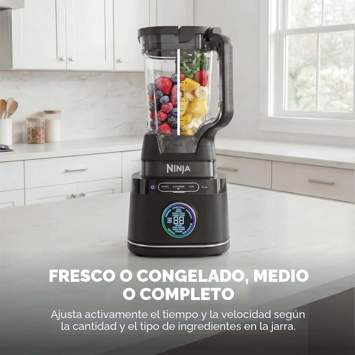 Licuadora y Procesador de Alimentos 3 en 1 - Ninja BlendSense Pro 1800W | Batidos, Masas y Salsas