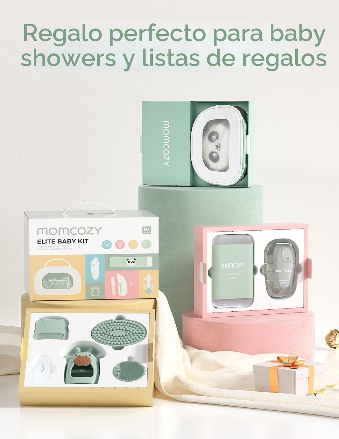 Kit Momcozy Elite para Recién Nacido | Cuidado, Higiene y Salud del Bebé Todo en Uno