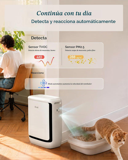 Purificador de Aire para Mascotas - Levoit Vital Pet Pro | Captura Pelo, Caspa y Ayuda a Reducir Olores