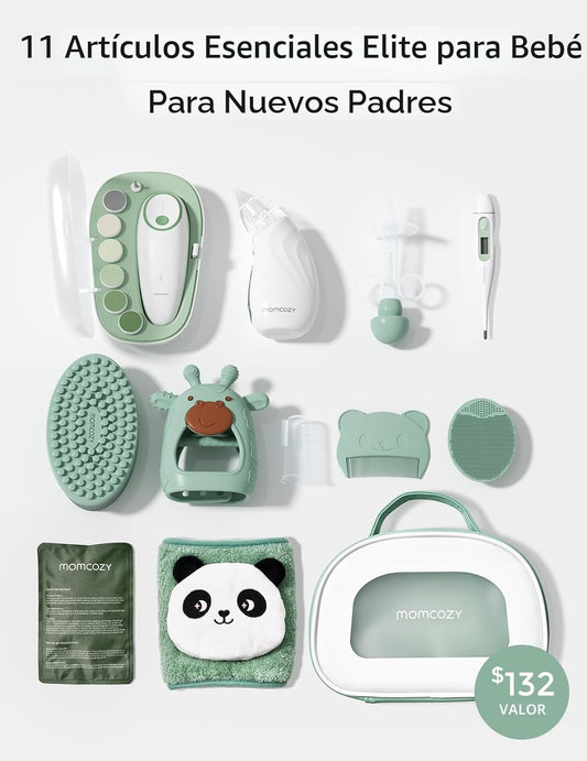 Kit Momcozy Elite para Recién Nacido | Cuidado, Higiene y Salud del Bebé Todo en Uno