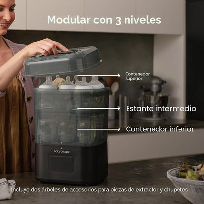 Baby Brezza SuperQuick – Esterilizador y secadora de biberones en 10 minutos