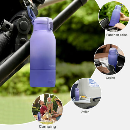 Momcozy Calentador de Leche Portátil para Viajes | Inalámbrico, Recargable y con Modos de Calentamiento Dual