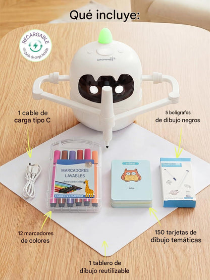 Robot de Dibujo Inteligente para Niños de 3 a 8 Años - Grownsy