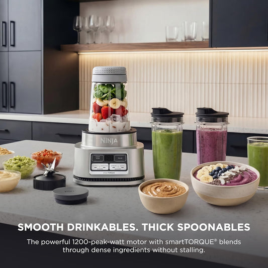 Licuadora 2 en 1 con SmartTORQUE - Ninja Foodi SS101 | Smoothies, cremas de frutos secos