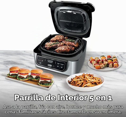 Parrilla Interior con funciones de Freidora de Aire, Horno y Deshidratador - Ninja Foodi 5 en 1