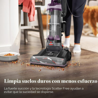 Bissell CleanView 4438 | Aspiradora Vertical sin Bolsa con Potente Succión para Hogares con Mascotas