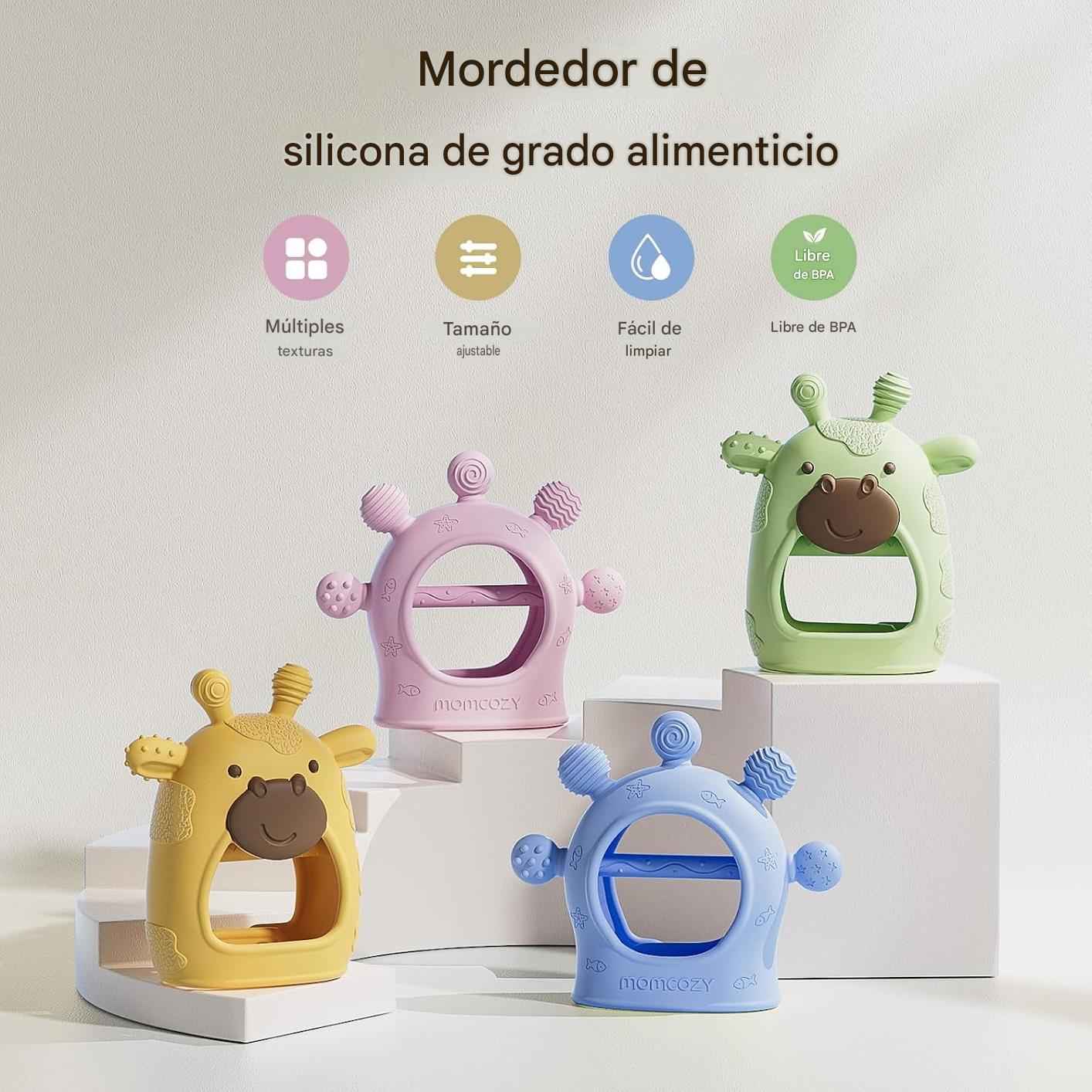 Combo Momcozy Máquina de Sonido Portátil + Mordedor de Silicona | Sueño Tranquilo y Alivio para la Dentición
