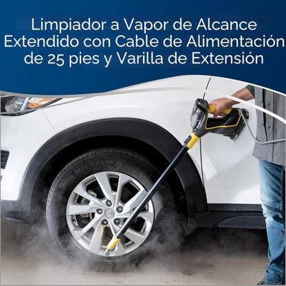 BISSELL Power Steamer 3 en 1 – Trapeador y limpiador a vapor multifuncional para interiores y exteriores