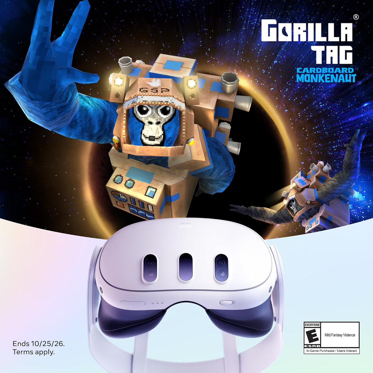 Meta Quest 3 512GB – Visor de Realidad Virtual, Snapdragon XR2 Gen 2, Paquete Gorilla Tag