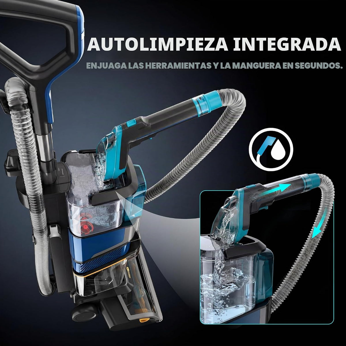 Shark CarpetXpert HairPro con StainStriker | Limpiadora de Alfombras, Manchas y Pelo de Mascotas