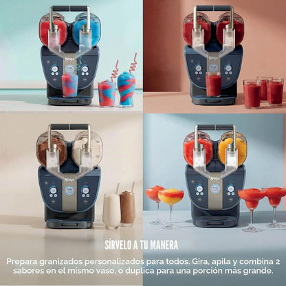 Ninja SLUSHi Twist Máquina de Bebidas Congeladas 2 en 1 | Granizados, Frappés y Bebidas Heladas