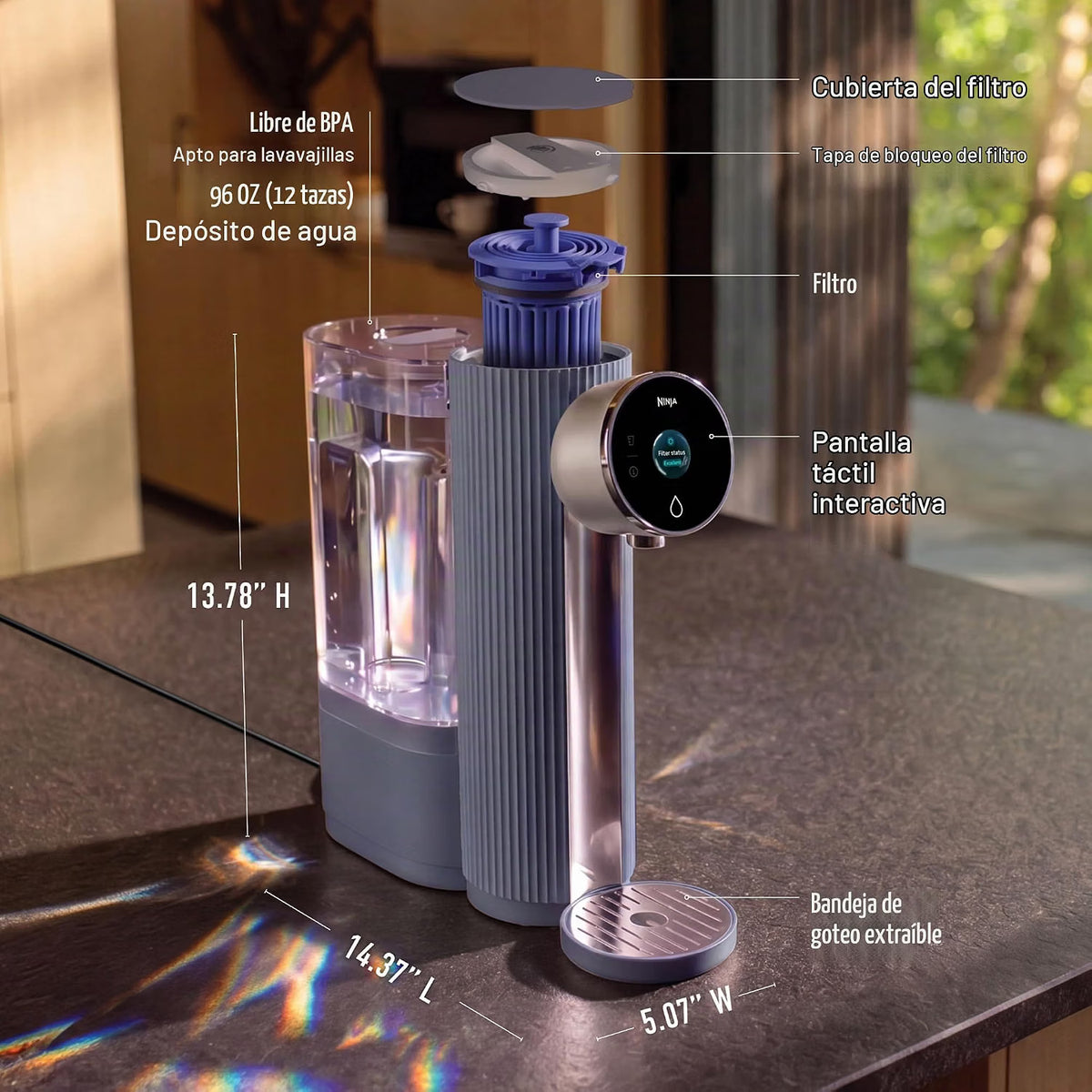 Sistema Inteligente de Filtración de Agua - Ninja HydraSense WF1001