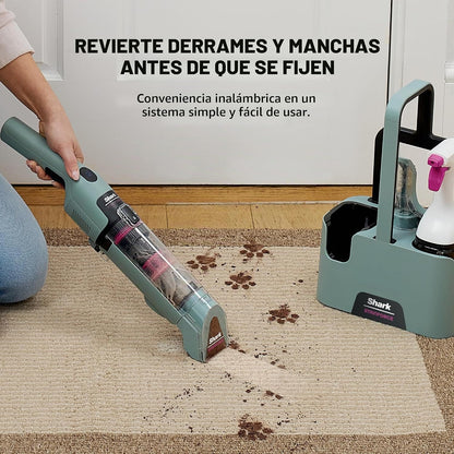 Shark StainForce Inalámbrico | Limpiador Portátil de Manchas para Alfombras, Tapicería y Autos