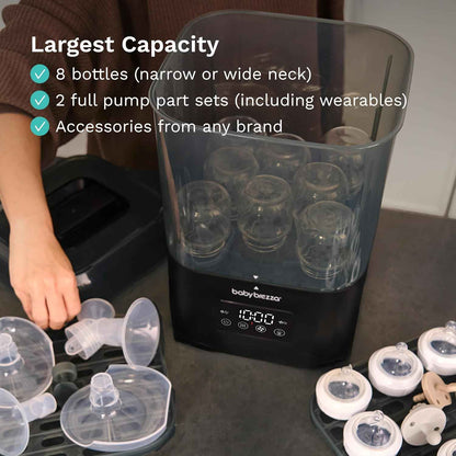 Baby Brezza SuperQuick – Esterilizador y secadora de biberones en 10 minutos