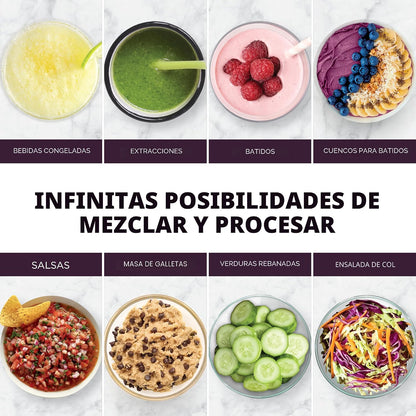 Licuadora y Procesador de Alimentos 3 en 1 - Ninja BlendSense Pro 1800W | Batidos, Masas y Salsas