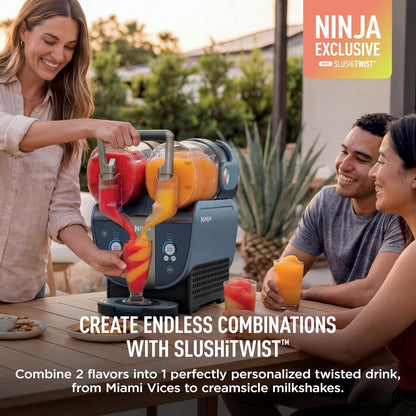 Ninja SLUSHi Twist Máquina de Bebidas Congeladas 2 en 1 | Granizados, Frappés y Bebidas Heladas