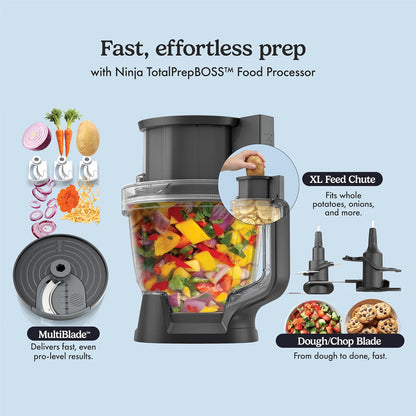 Ninja CrushBOSS – Licuadora 3 en 1 y Procesador de Alimentos