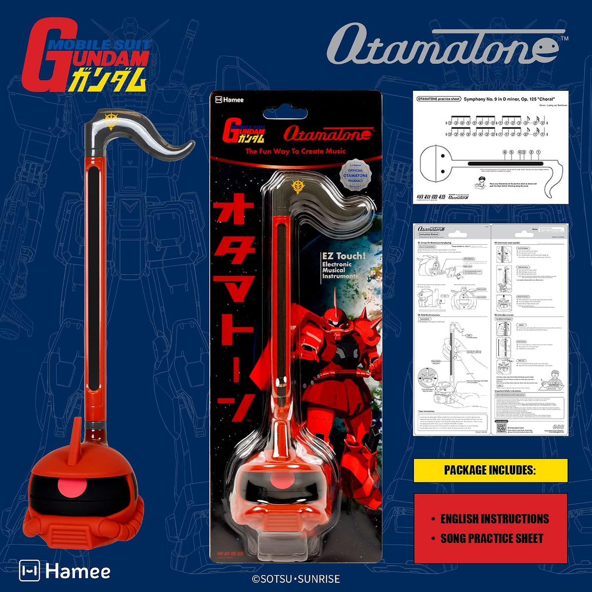 Otamatone Gundam Zaku | Sintetizador Electrónico Musical Japonés Portátil