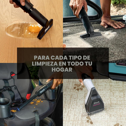 Aspiradora 3 en 1: Aspira en Seco, Húmedo y Limpia Manchas - Shark EveryMess VX102BRN