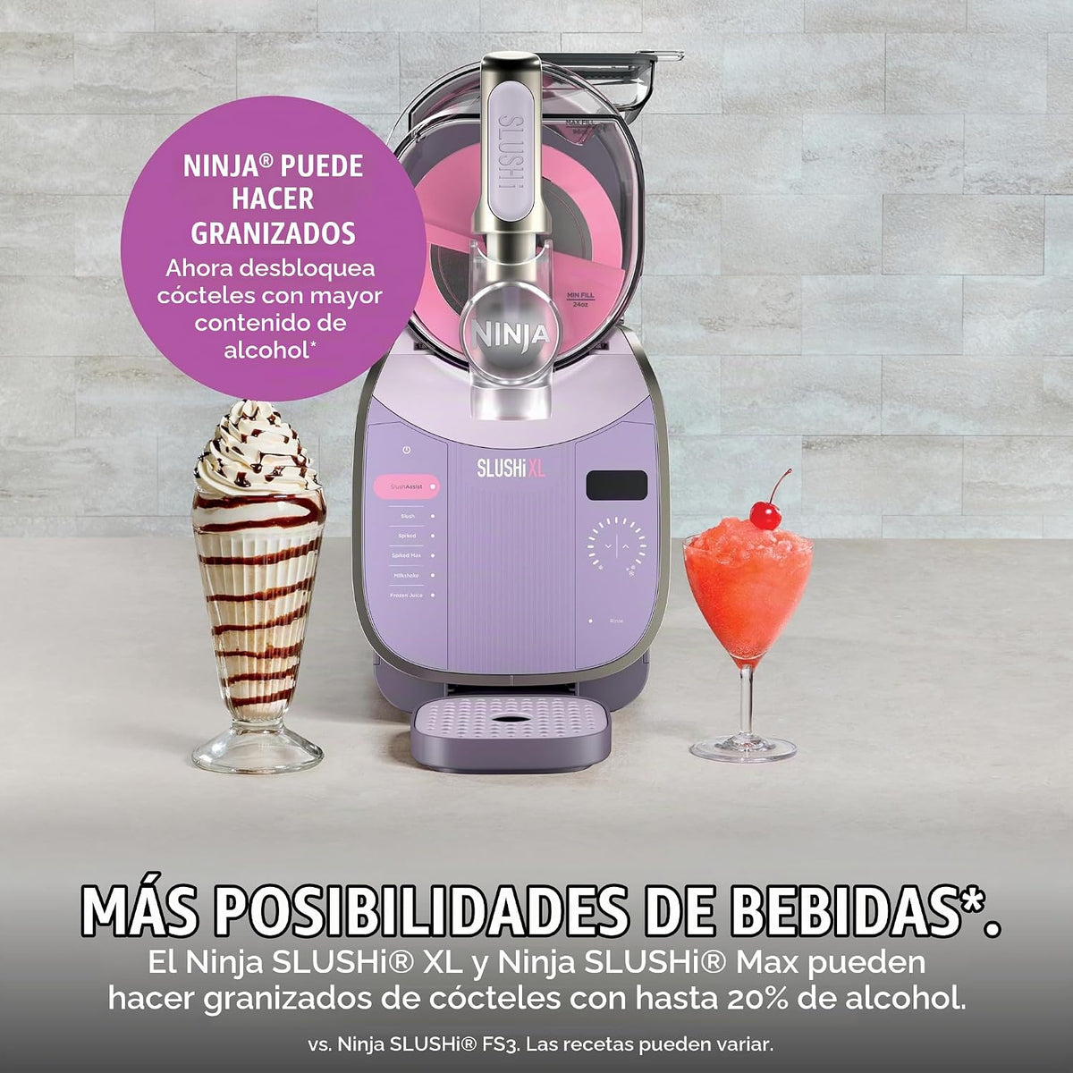 Máquina de Bebidas Congeladas 150 oz - Ninja SLUSHi XL | 6 Programas y SlushAssist