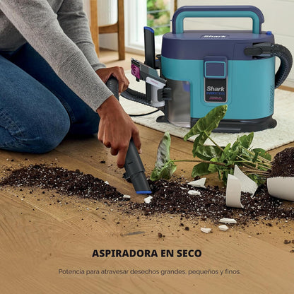 Aspiradora 3 en 1: Aspira en Seco, Húmedo y Limpia Manchas - Shark EveryMess VX102BRN