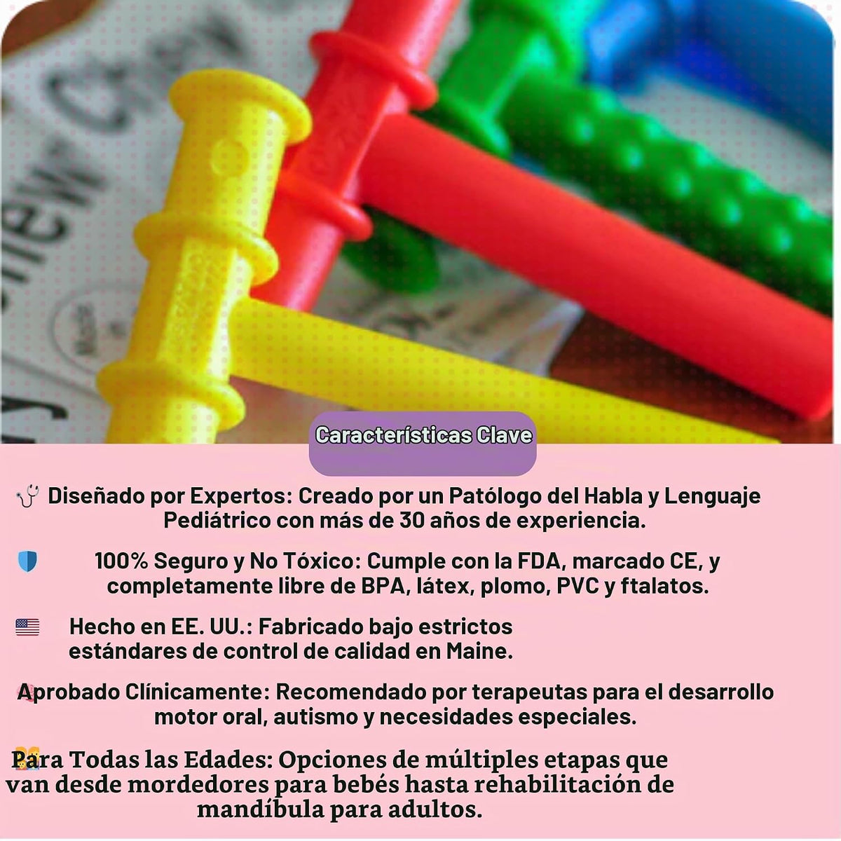 Chewy Tubes Herramienta de masticación de motor oral