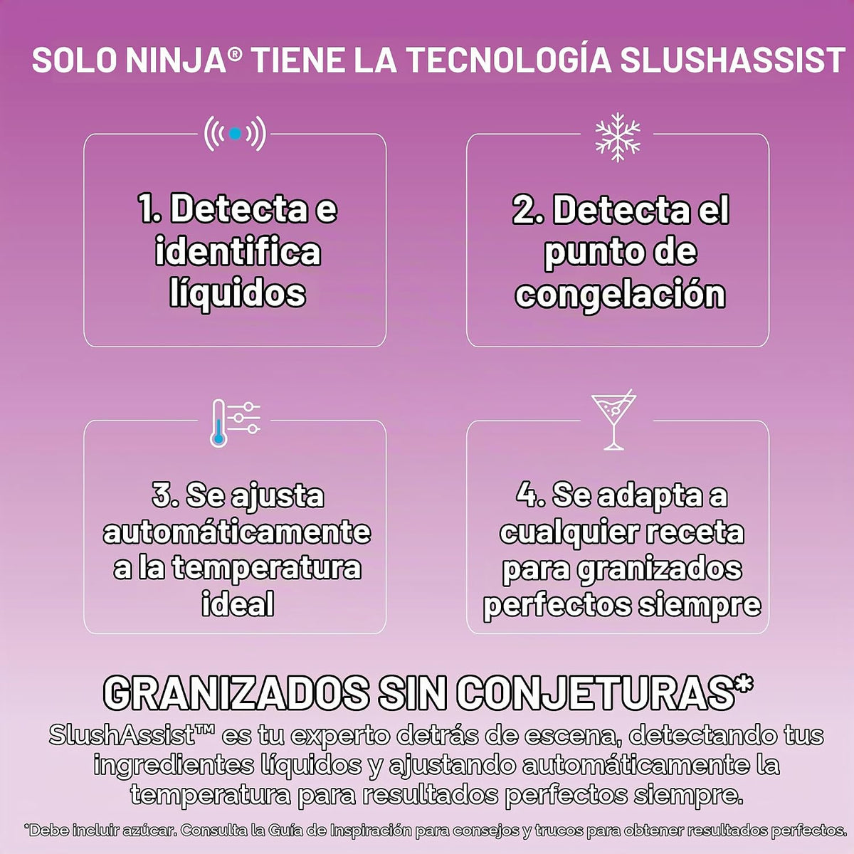 Máquina de Bebidas Congeladas 150 oz - Ninja SLUSHi XL | 6 Programas y SlushAssist