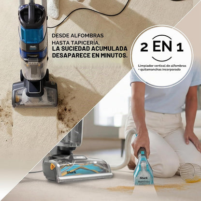 Shark CarpetXpert HairPro con StainStriker | Limpiadora de Alfombras, Manchas y Pelo de Mascotas