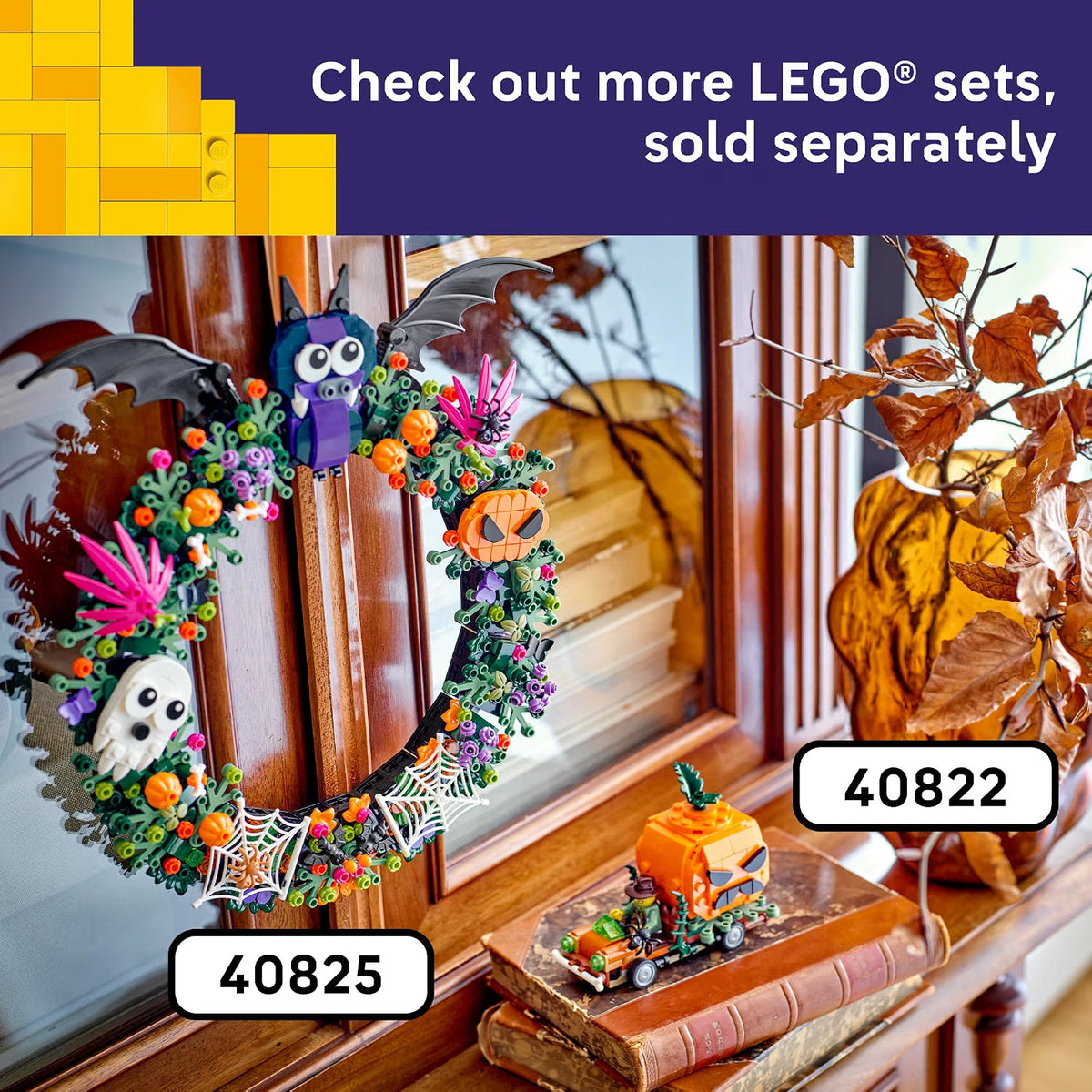 LEGO Camioneta Jack-O'-Lantern | Set de Halloween de 177 Piezas para Niños +8 años